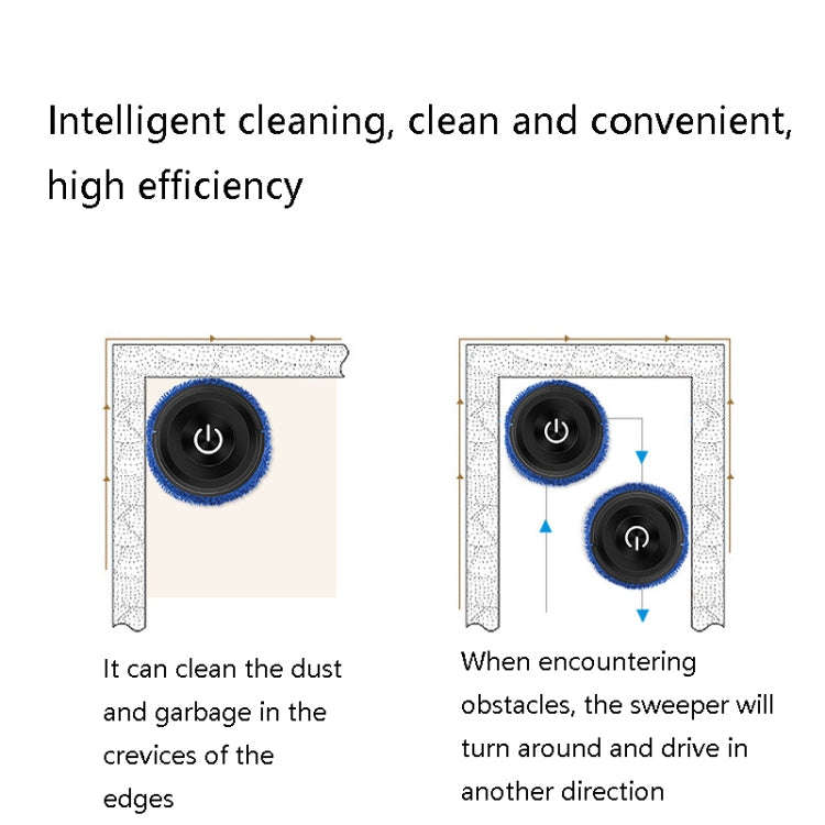 K777 Automatic Smart Sweeping Machine Dry Wet Two-Purpose Mopping Machine Imitation Artificial Ru...