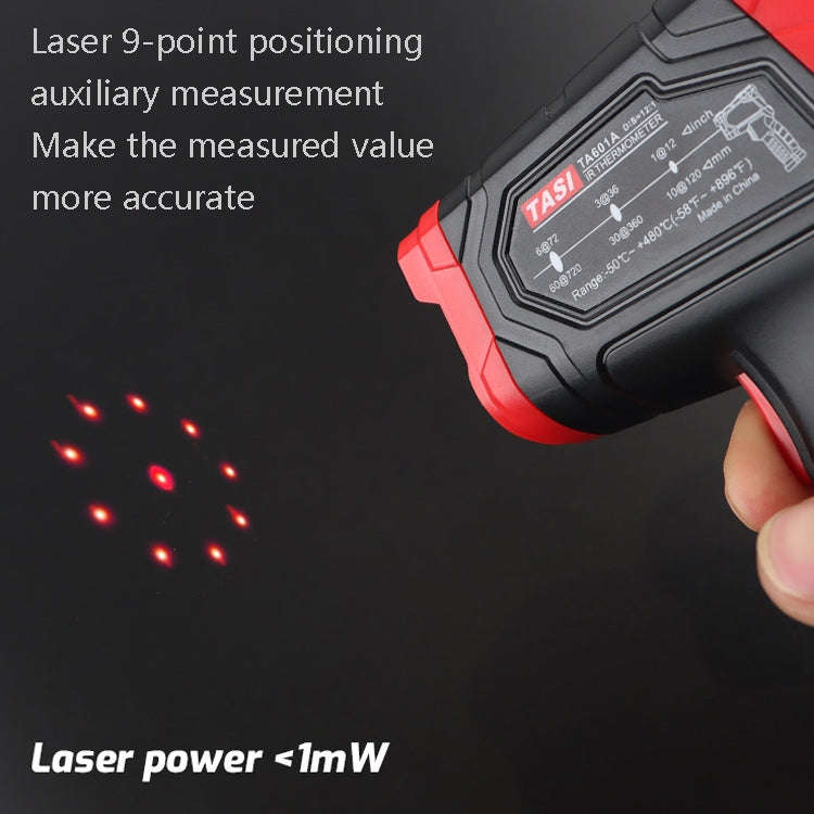 TASI Colorful Screen Infrared Thermometer,  -50-480 Degrees Celsius(TA601A)