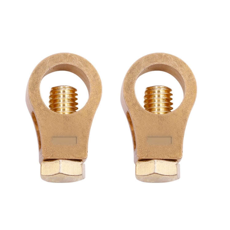 2 Pairs 269 Pure Copper Battery Clip Car Battery Clip(Yellow)