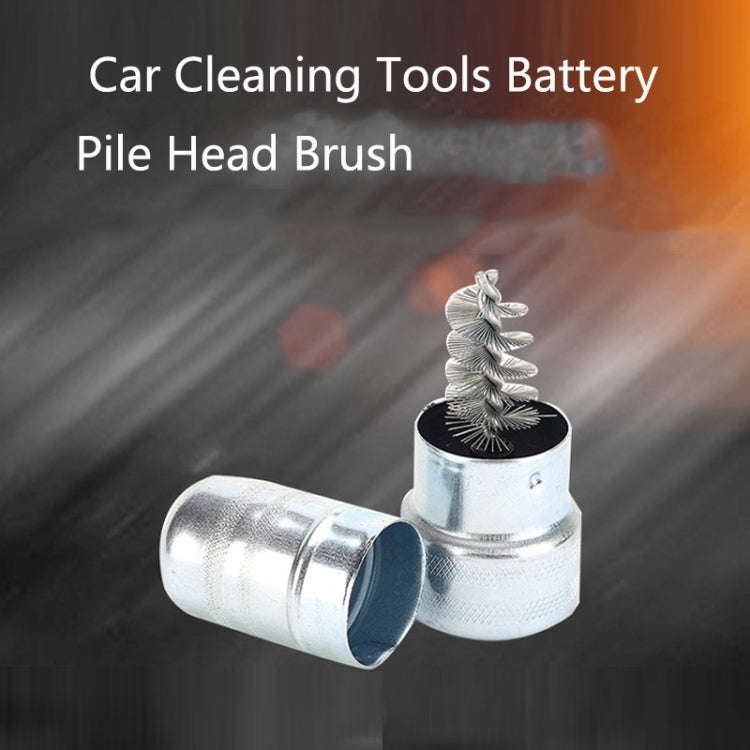 5 PCS 114 Car Cleaning Tools Battery Pile Head Brush(As Show)