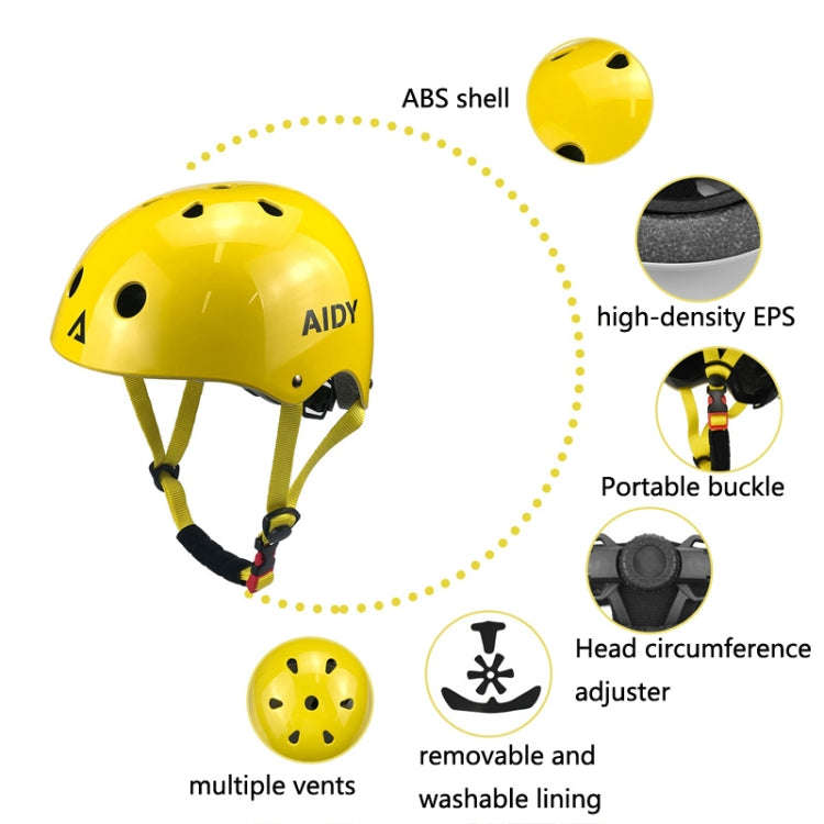AIDY 7 In 1 Children Roller Skating Sports Protective Gear Set(Dumb Black)
