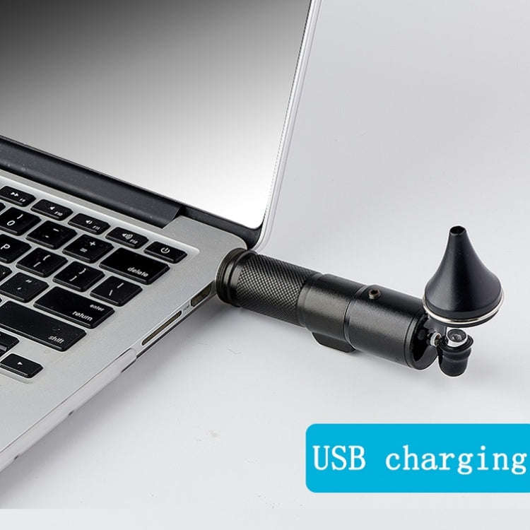 Ear Cleaning Hand Lamp USB Charging Otoscope(Elegant Gold)