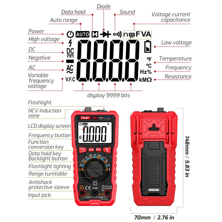 TASI Automatic Digital Multimeter(TA801C)