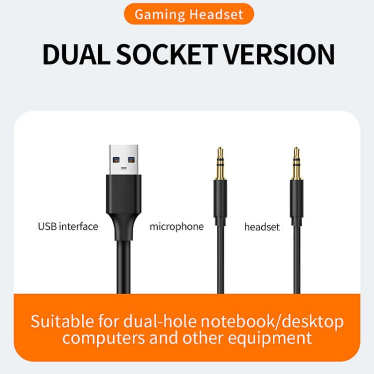 PANTSAN PSH-100 USB Wired Gaming Earphone Headset with Microphone, Colour: 3.5mm White