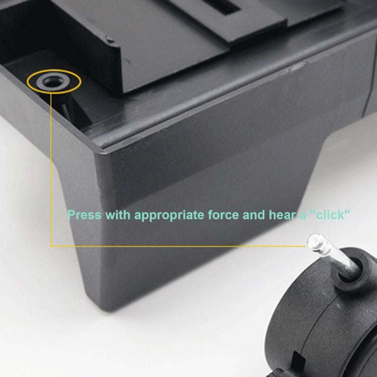 ZJ008 Computer Host Bracket with Brake Movable Tray(Black)