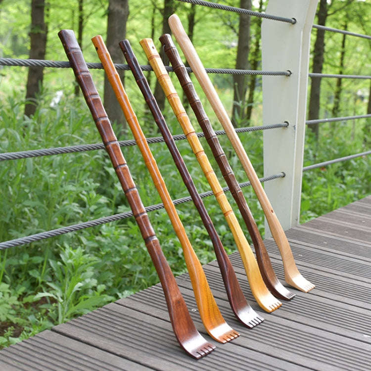 BQR01 Back Scratcher Long Handle Wooden Massage Scratcher, Style: Round Nature Color