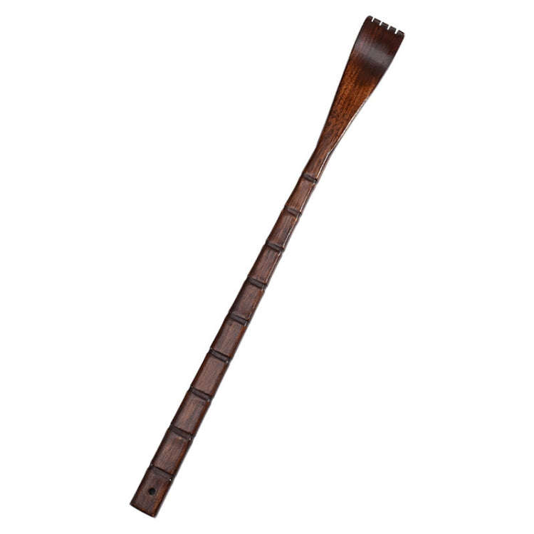 BQR01 Back Scratcher Long Handle Wooden Massage Scratcher, Style: Square Red