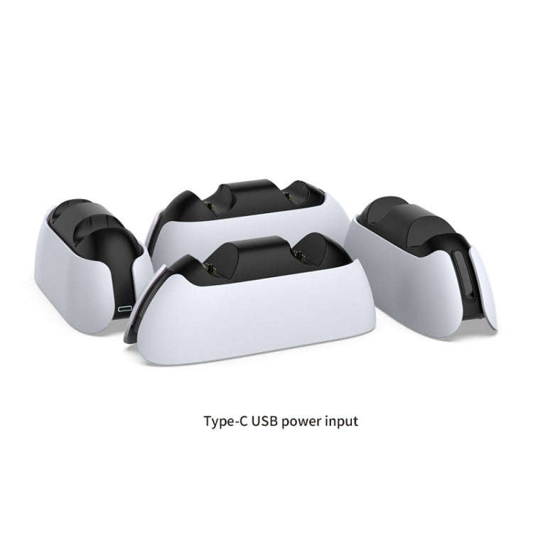 DOBE TP5-05103 Contact-Type Gamepad Charging Base With Indicator Light For PS5(White)