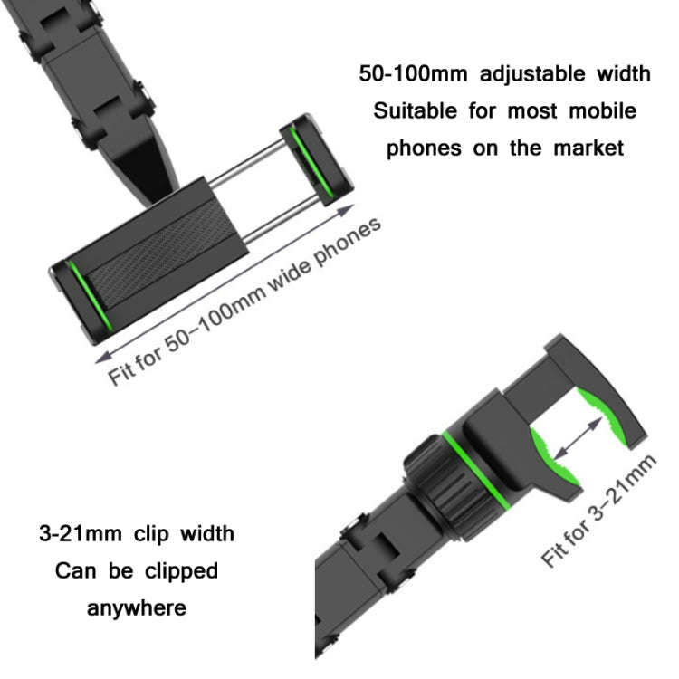 Multifunctional Vehicle-mounted Video Shooting Rearview Mirror Bracket(Green)