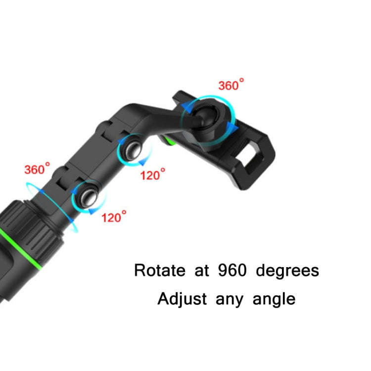 Multifunctional Vehicle-mounted Video Shooting Rearview Mirror Bracket(Green)