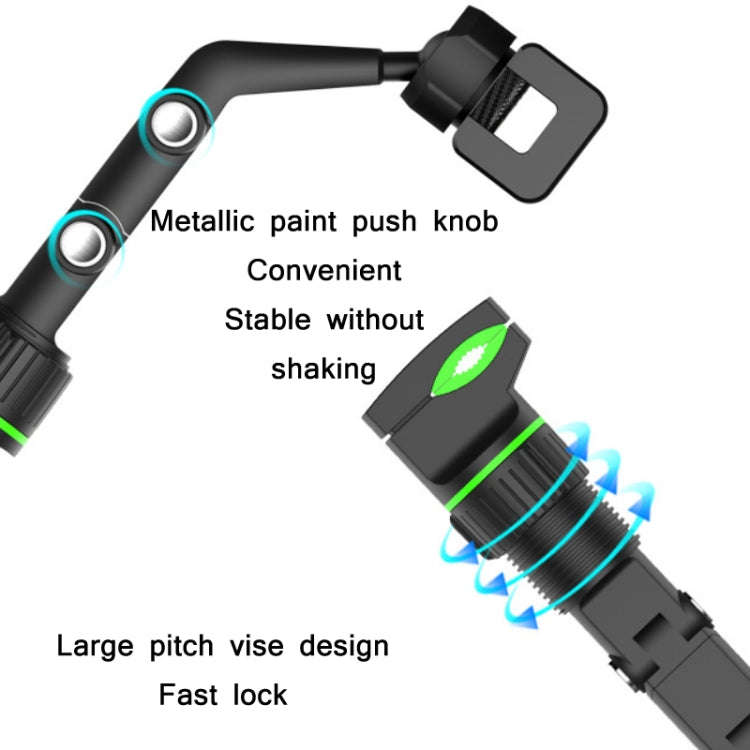 Multifunctional Vehicle-mounted Video Shooting Rearview Mirror Bracket(Green)
