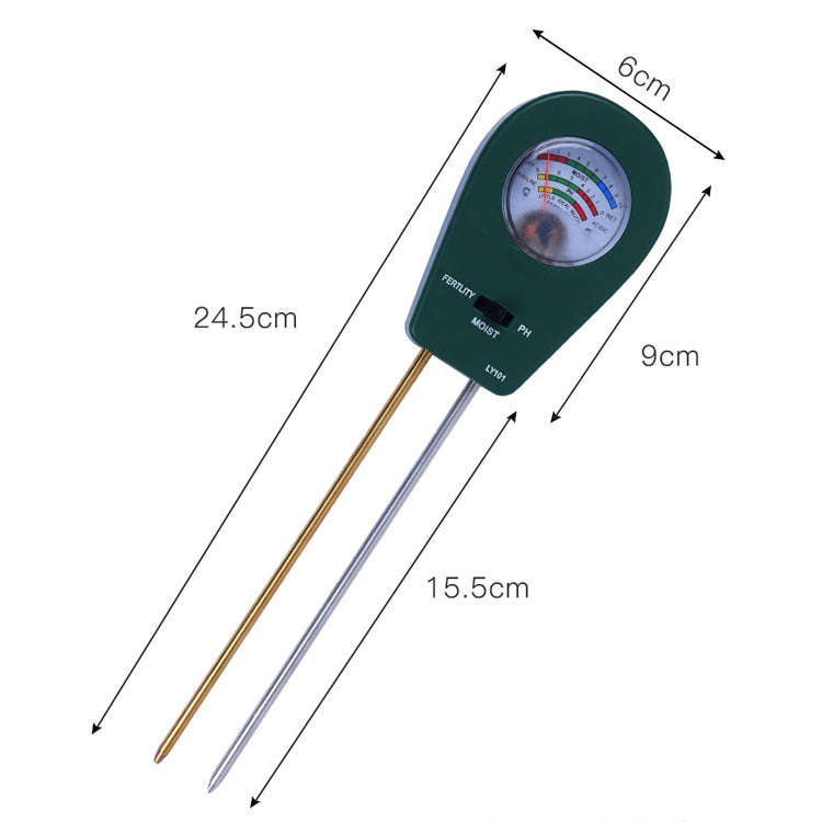 LY101 Flower And Grass Soil Detector PH Cantoneal Alkalin Testor(Blue)