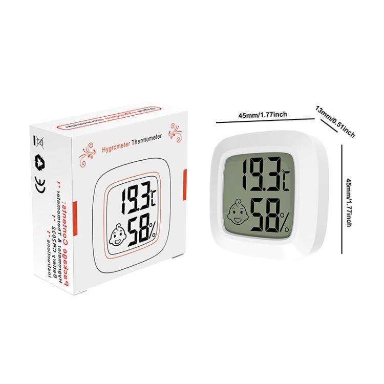Temperature And Humidity Measuring Baby Room Temperature Meter(White)