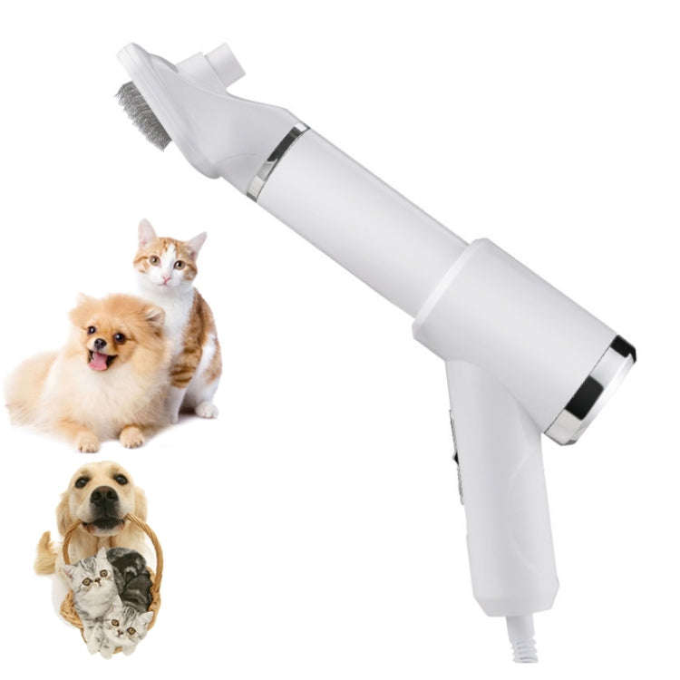 Pet Electric Comb Cat And Dog Brushing Cleaning Hair Dryer, Specification: UK Plug(3 Generation 8...