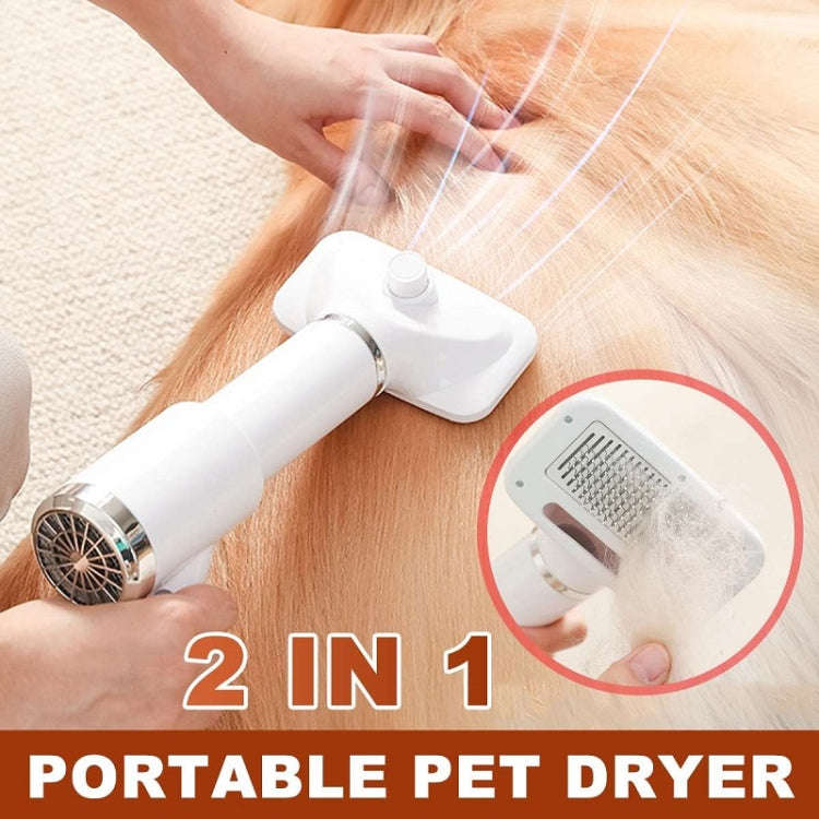 Pet Electric Comb Cat And Dog Brushing Cleaning Hair Dryer, Specification: UK Plug(3 Generation 8...