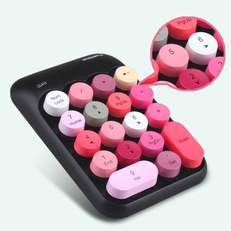 MOFii X910 2.4G 18 Keys 1600 DPI Wireless Numeric  Keypad(Pink)