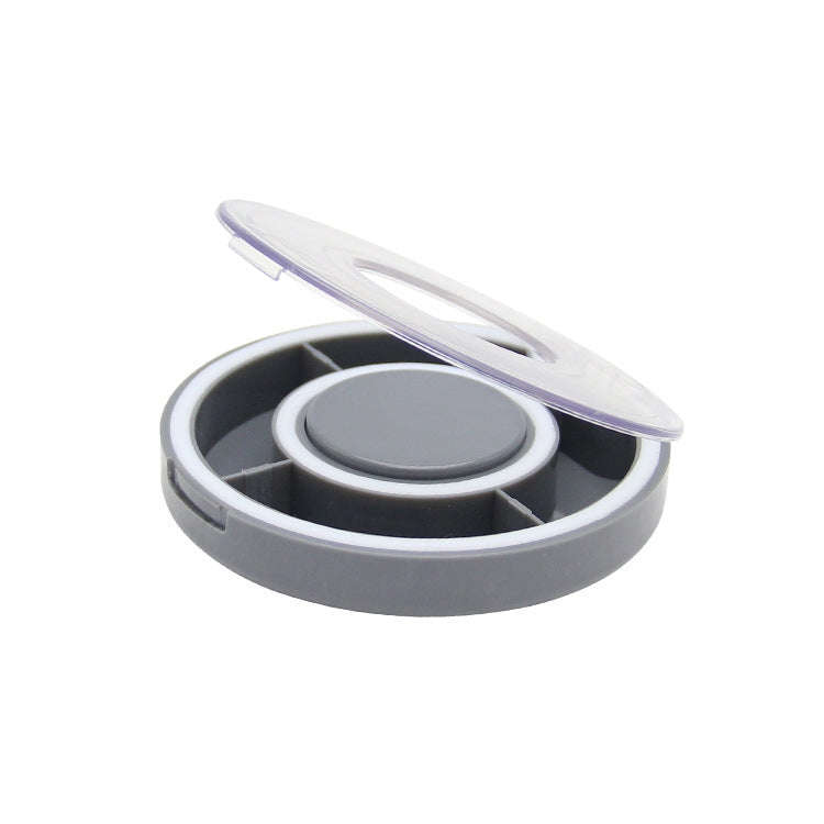 Portable Sealing Pill Boxes Large Capacity Multi-Grown Small Medicine Box(Grey)