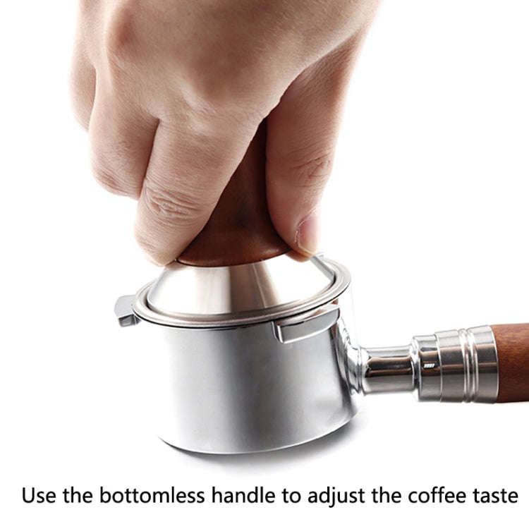 Zinc Alloy Coffee Machine Bottomless Handle For DeLonghi, Style: Beech Flat Button