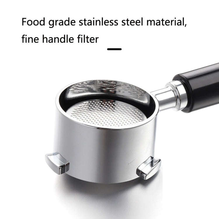 Zinc Alloy Coffee Machine Bottomless Handle For DeLonghi, Style: Bamboo Without Button