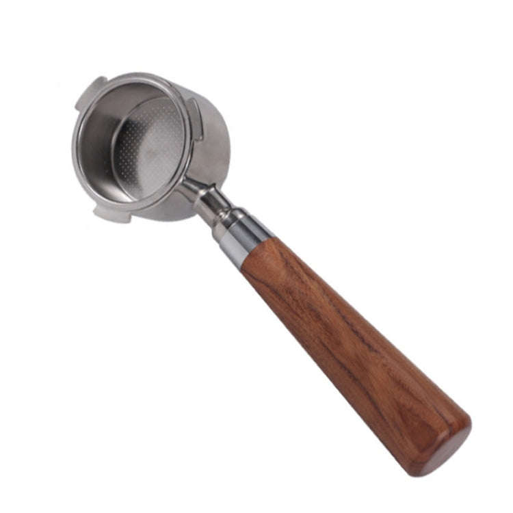 Zinc Alloy Coffee Machine Bottomless Handle For DeLonghi, Style: Red Rosewood Flat Button