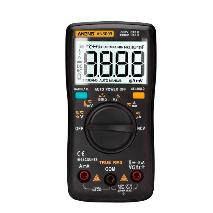 ANENG AN8009 NVC Digital Display Multimeter, Specification: Standard(Black)
