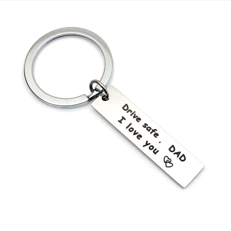 10 PCS C1010 Drive Safe Stainless Steel Tag Keychain 10x40mm(DAD)