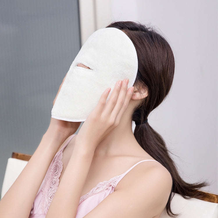 Hot and Cold Compress Facial Towel Face Mask,Style: Single Hole Without Straps