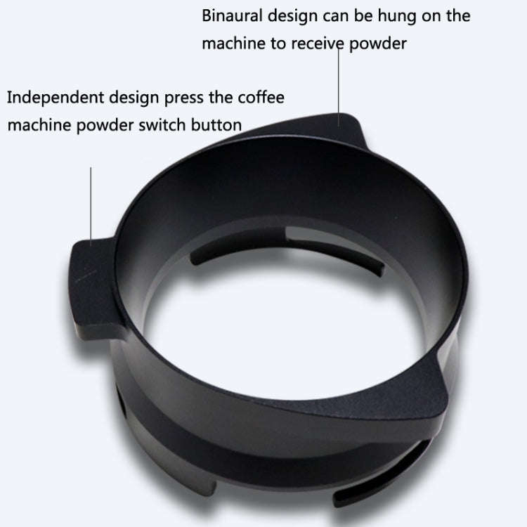 GOP8954 Alloy Coffee Powder Receiving Ring For Bofu 8 Series(Silver)