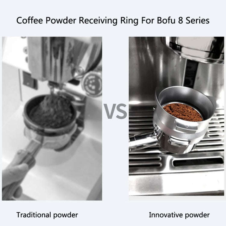 GOP8954 Alloy Coffee Powder Receiving Ring For Bofu 8 Series(Black)