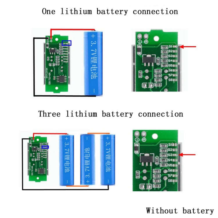 Lithium Battery Fuel Gauge Display Module(Blue)