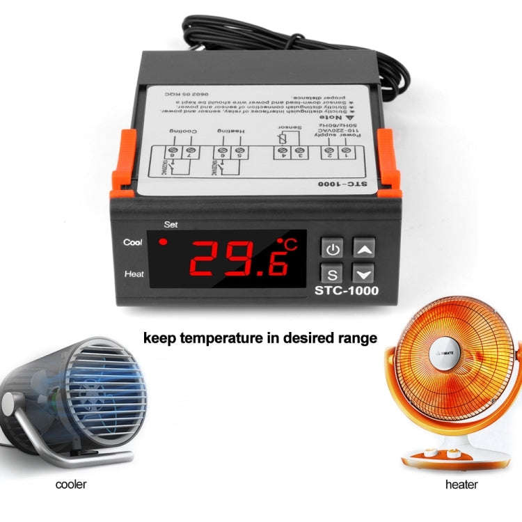 STC-1000 Aquarium Incubation Seafood Machine Electronics Number Microcomputer Temperature Control...