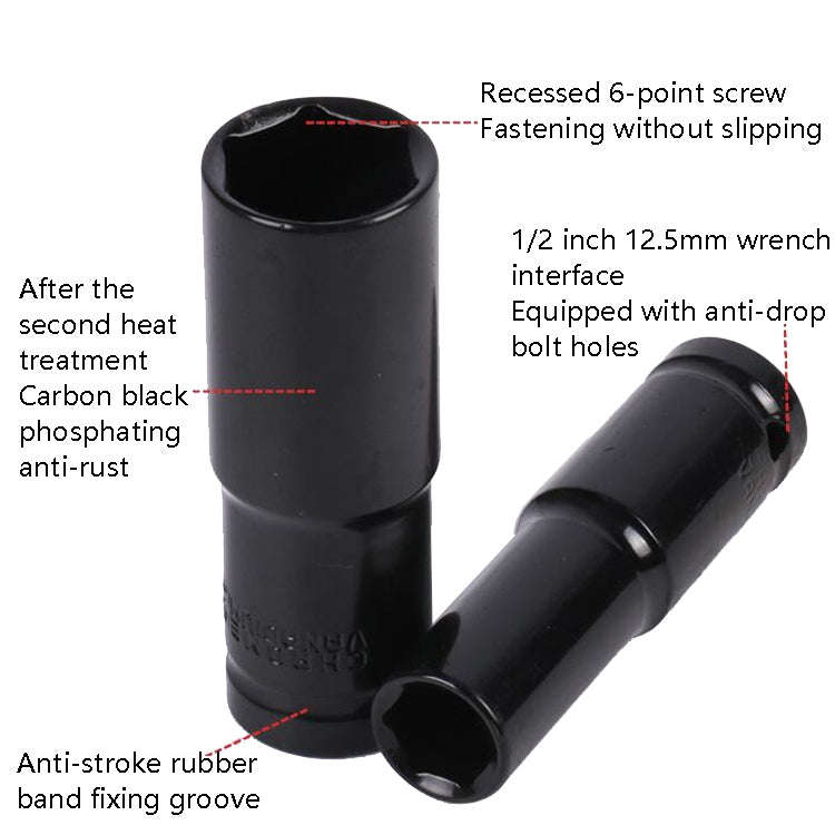 Inside And Outside Hexagon Wrench Auto Repair Wind Cannon Sleeve, Specification: 10 In 1 Extensio...