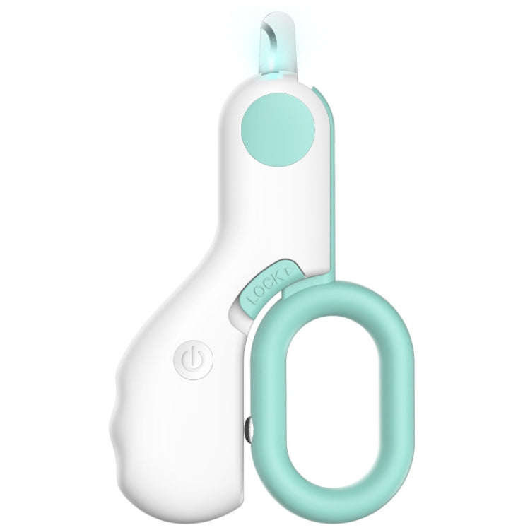 Pet Nail Clippers With LED Blood Line Light(Blue)