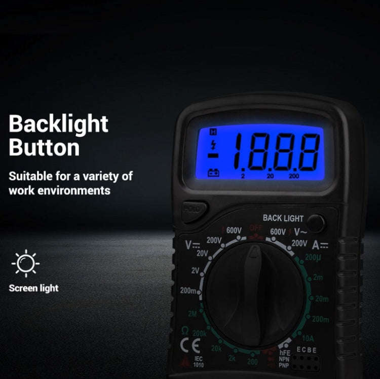 ANENG XL830L Multi-Function Digital Display High-Precision Digital Multimeter, Specification: Sta...