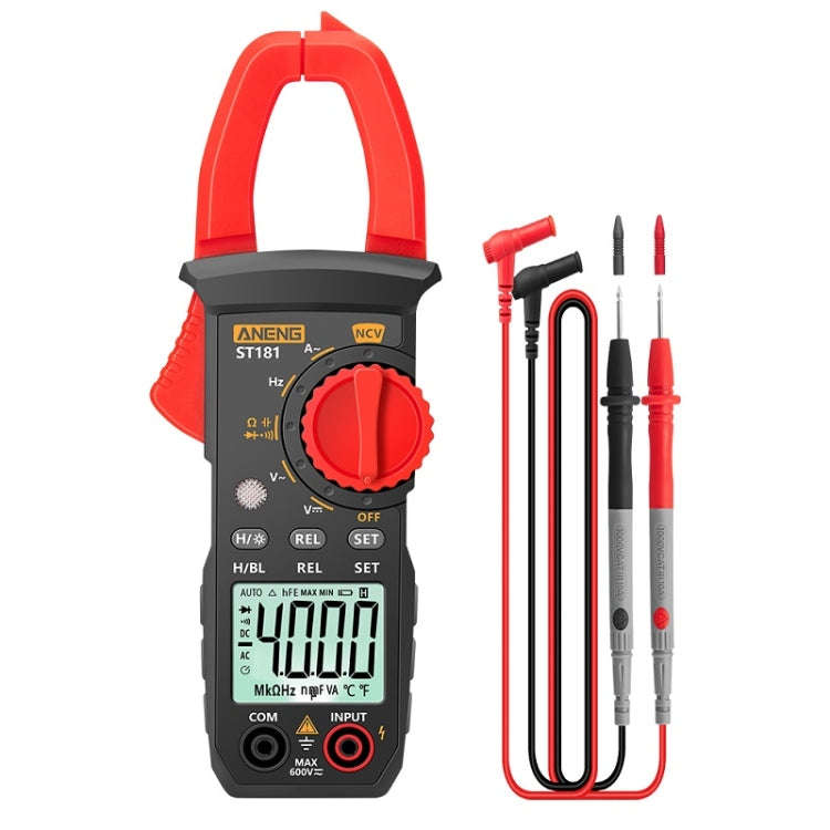 ANENG Intelligent Digital Backlit Clamp-On High-Precision Multimeter, Specification: ST181