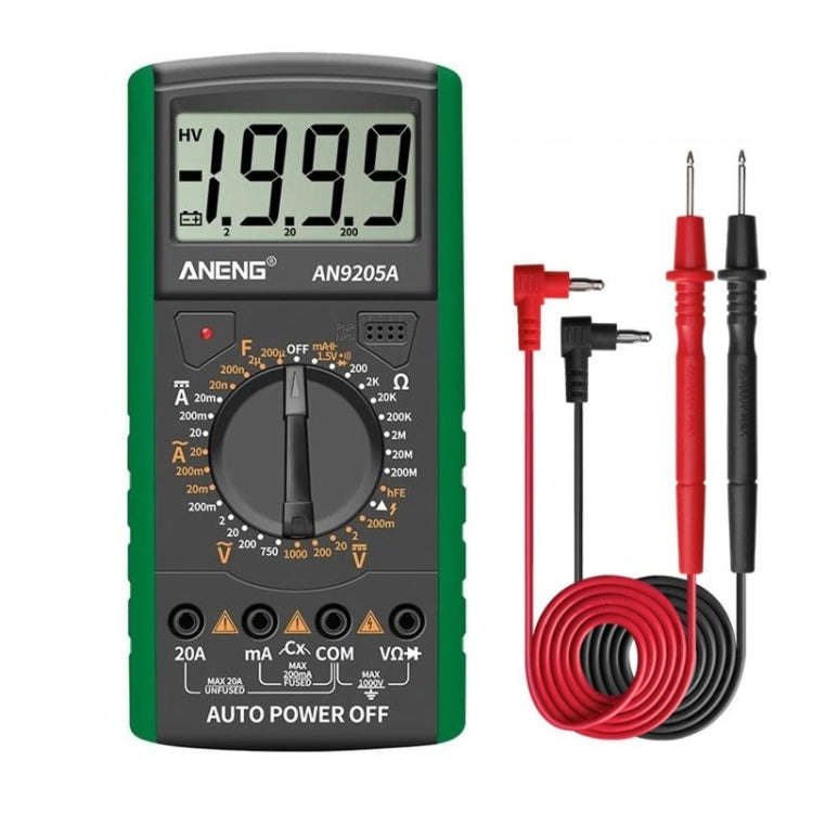 ANENG Automatic High-Precision Intelligent Digital Multimeter, Specification: AN9205A(Green)