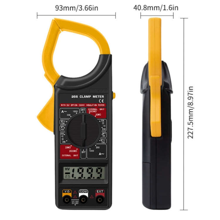 ANENG DT266  Automatic High-Precision Clamp Multimeter with Buzzer(Red)