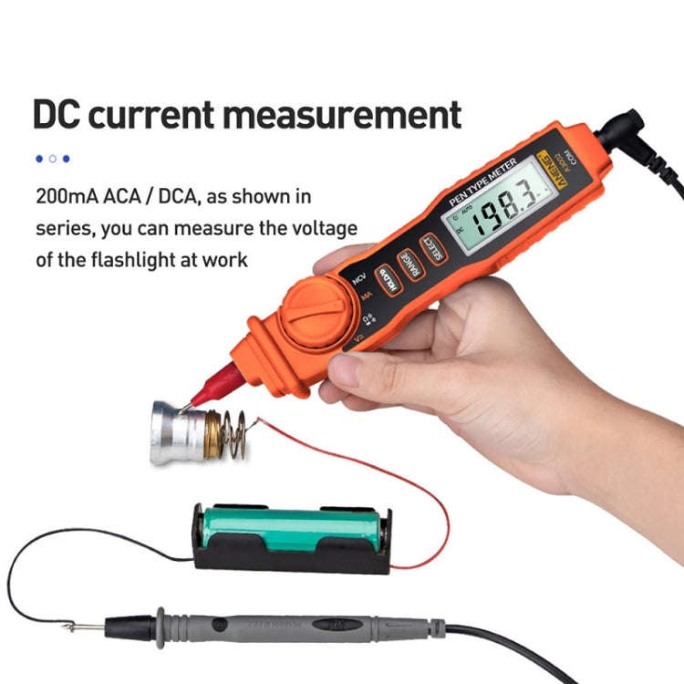 ANENG A3002 Multi-Function Pen-Type High-Precision Smart Multimeter(Orange)