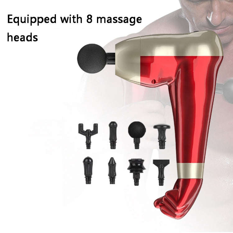 USB Arm Shape Muscle Relaxation Fascia Gun(Red)