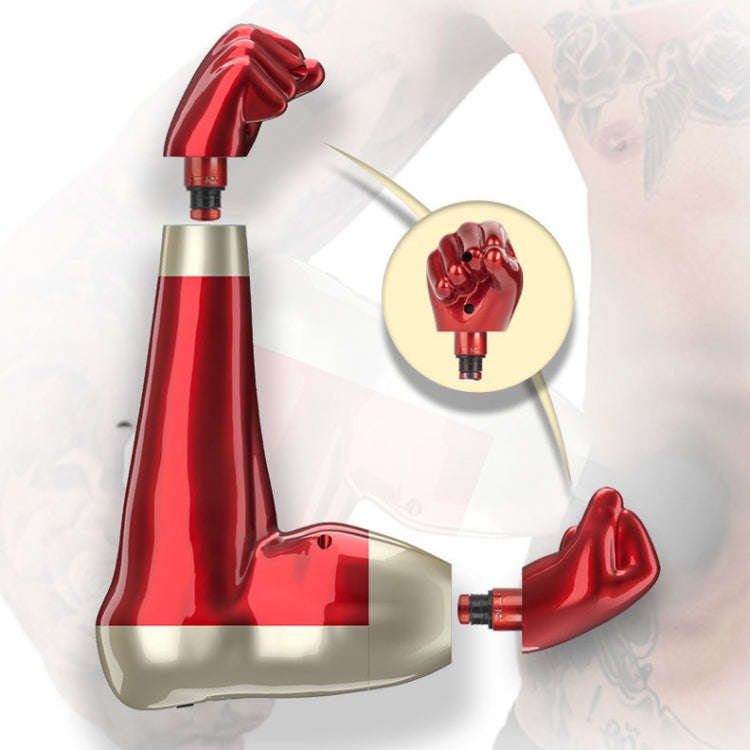 USB Arm Shape Muscle Relaxation Fascia Gun(Red)