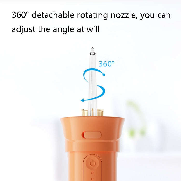 S57 Household Portable Electric Tooth Flusher(Green with 4 Nozzles)