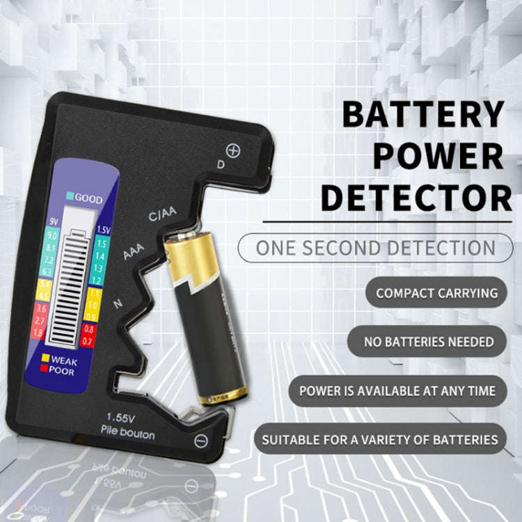 ANENG 1.5V/9V Battery Power Voltage Detector(Silver)