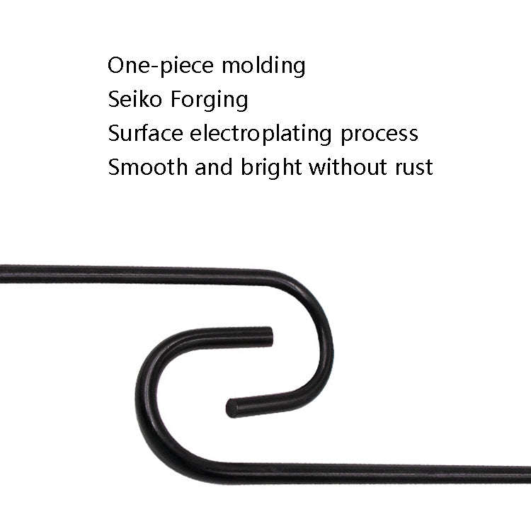 8 PCS S-Type Brake Pump Hanging Hook(Black)