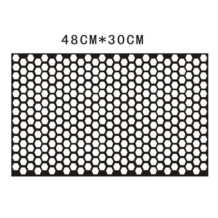 5 PCS Car Honeycomb Tail Lamp Film Universal Personality Modified Light Film Sticker(Bright Black)