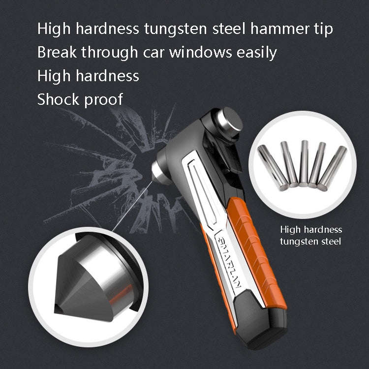 CS-B07 Car Multi-Function Emergency Hammer Fire Escape Hammer(Black)