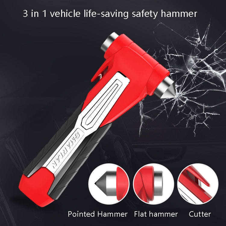 CS-B07 Car Multi-Function Emergency Hammer Fire Escape Hammer(Black)
