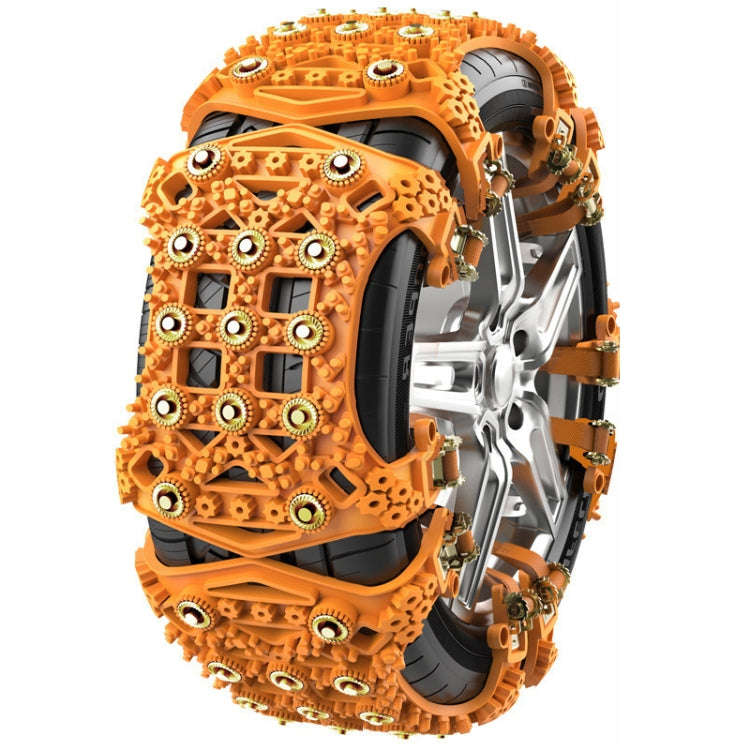 For 175~265cm Snow Emergency Snow Chains For Car SUV General Tires(Yellow 8764A)