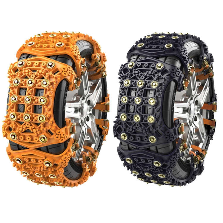 For 175~265cm Snow Emergency Snow Chains For Car SUV General Tires(Yellow 8764A)