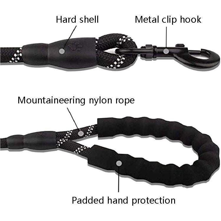 Pet Supplies Reflective Dog Pull Rope, Size: Length 150cm Thick 1.2cm(Sky Blue)