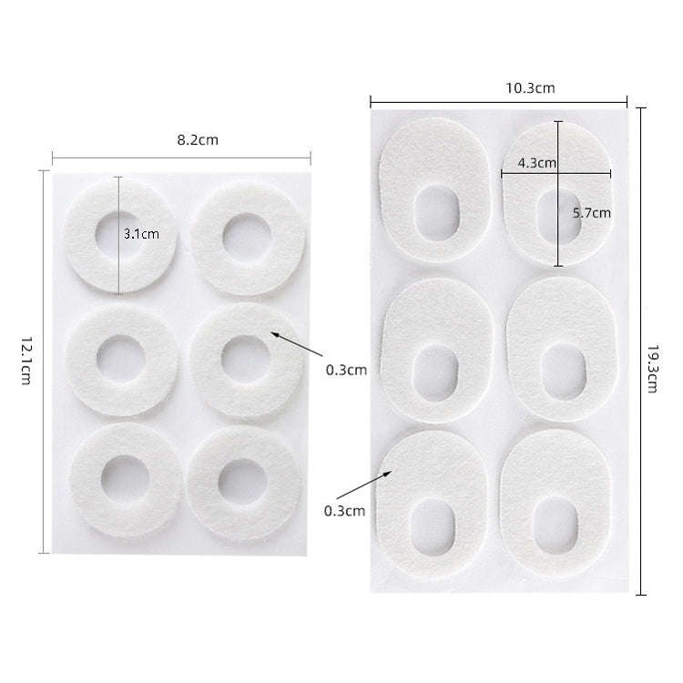 Felt Chicken Eye Stick Foot Pain and Anti-wear Patch(Circular)